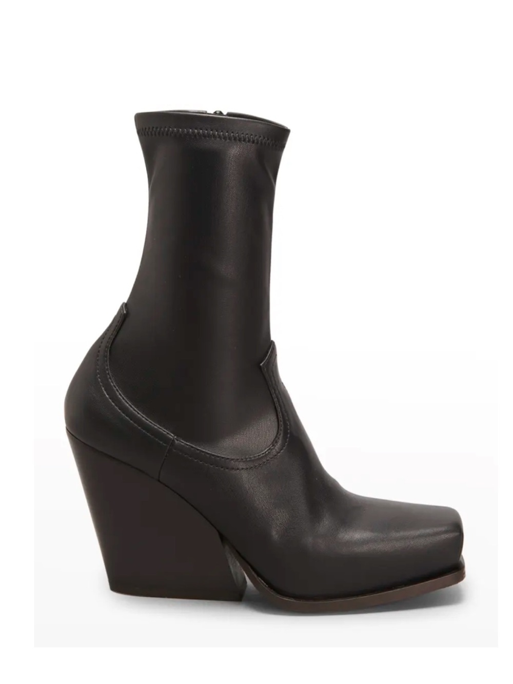 Stella McCartney Cowboy Stretch Vegan Zip Boots Black 36.5 (6.5)
